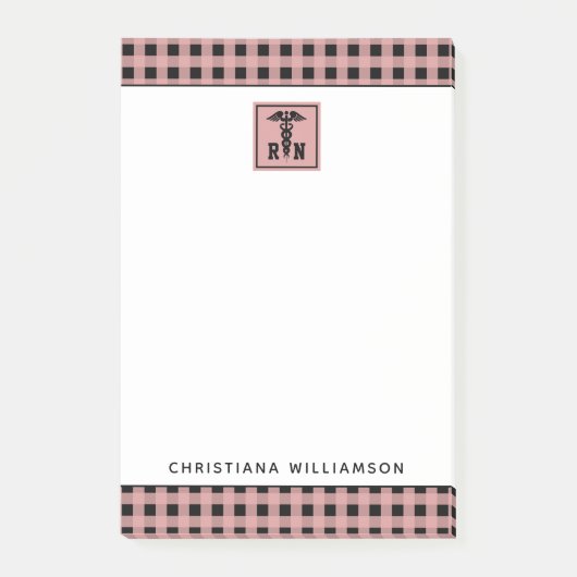 Gepersonaliseerd Pset Pattern RN Geregistreerde ve Post-it® Notes (Voorkant)