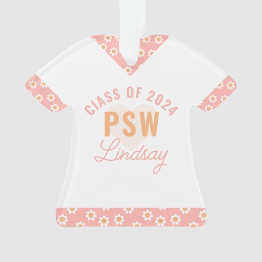Gepersonaliseerd PSW afstuderen Ornament (voorkant)