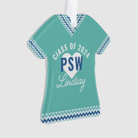 Gepersonaliseerd PSW afstuderen Ornament (voorkant)