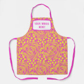 Gepersonaliseerd Psychedelic Pink Yellow Schort (Voorkant)