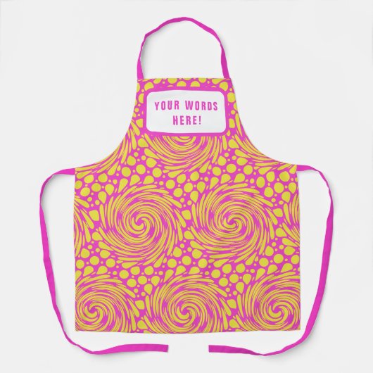 Gepersonaliseerd Psychedelic Pink Yellow Schort (Voorkant)