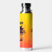 Gepersonaliseerd psychedelisch bloeddoorlopen gezi waterfles (Links)