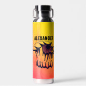 Gepersonaliseerd psychedelisch bloeddoorlopen gezi waterfles (Voorkant)