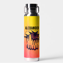 Gepersonaliseerd psychedelisch bloeddoorlopen gezi waterfles