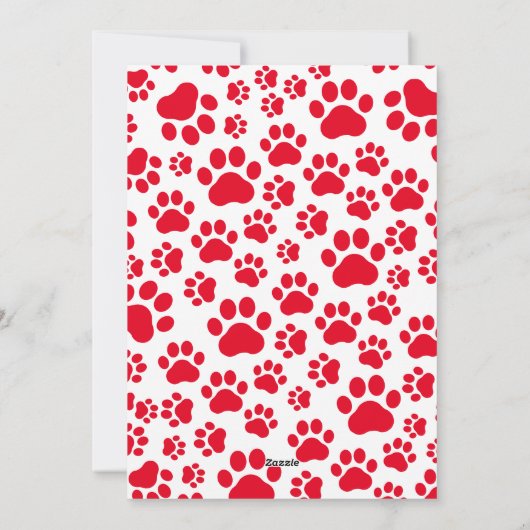 Gepersonaliseerd Pug Dog Christmas Afbeelding Cust Feestdagenkaart (Achterkant)