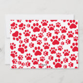 Gepersonaliseerd Pug Dog Christmas Afbeelding Cust Feestdagenkaart (Achterkant)