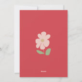 Gepersonaliseerd Pug Wenskaart | Boho Floral Kaart (Achterkant)