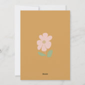 Gepersonaliseerd Pug Wenskaart | Boho Floral Kaart (Achterkant)