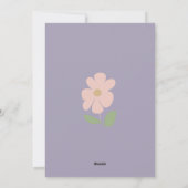 Gepersonaliseerd Pug Wenskaart | Boho Floral Kaart (Achterkant)