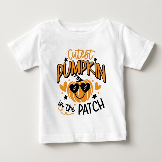 Gepersonaliseerd Pumpkin Baby T-shirt (Voorkant)