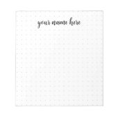 Gepersonaliseerd puntraster Notitieblok (Voorkant)