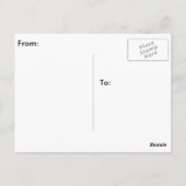 Gepersonaliseerd Puppy Dog Paw Print Briefkaart (Achterkant)