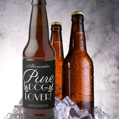 Gepersonaliseerd "puur Hondenliefhebber" Bier Etiket