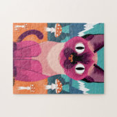 Gepersonaliseerd puzzel | Moderne stijlvolle legpu (Horizontaal)
