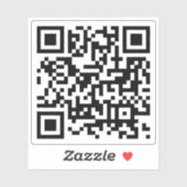 Gepersonaliseerd QR-code Sticker (Vel)