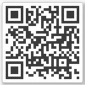 Gepersonaliseerd QR-code Sticker (Voorkant)