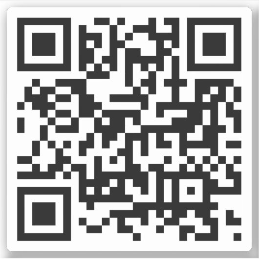 Gepersonaliseerd QR-code Sticker (Voorkant)