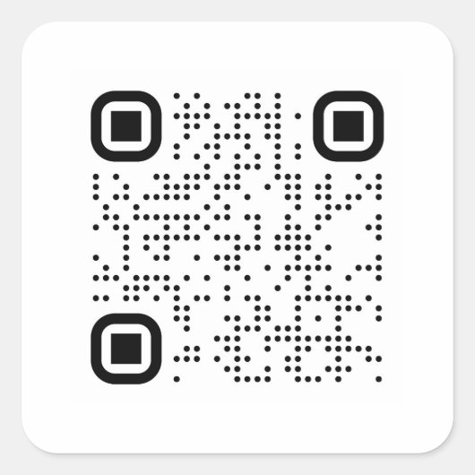 Gepersonaliseerd QR-code-Stickers Vierkante Sticker (Voorkant)