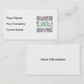 Gepersonaliseerd QR-code voor Visitekaartje mobiel (Voorkant / Achterkant)