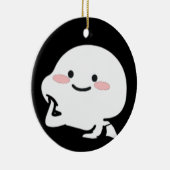 Gepersonaliseerd Quby sticker cadeau voor haar, ma Keramisch Ornament (Rechts)