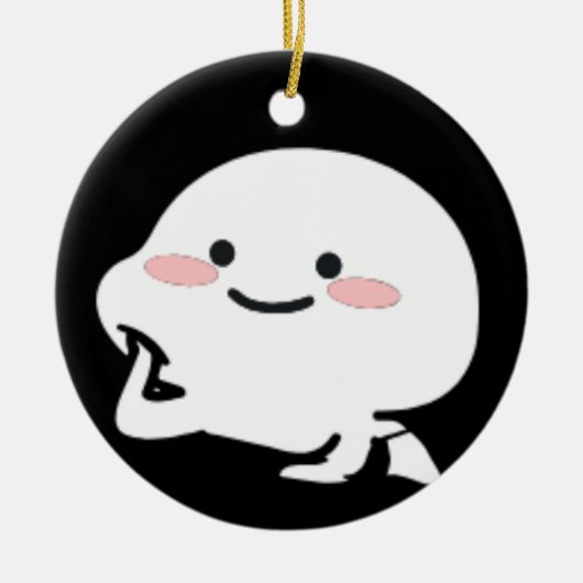 Gepersonaliseerd Quby sticker cadeau voor haar, ma Keramisch Ornament (Voorkant)