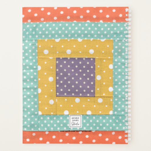 Gepersonaliseerd Quilting Patchwork Planner (Achterkant)