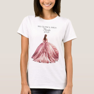 Gepersonaliseerd Quinceañera T-shirt