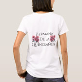 Gepersonaliseerd Quinceañera T-shirt (Achterkant)