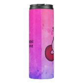 Gepersonaliseerd raadselachtig verstrengeld oog thermosbeker (Achterkant)