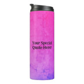 Gepersonaliseerd raadselachtig verstrengeld oog thermosbeker (Geroteerd rechts)