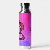 Gepersonaliseerd raadselachtig verstrengeld oog waterfles (Links)