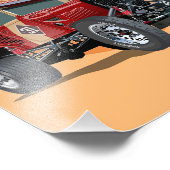 Gepersonaliseerd racewagen concept foto afdruk (Hoek)