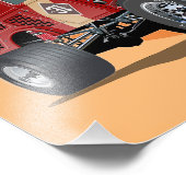 Gepersonaliseerd racewagen concept foto afdruk (Hoek)