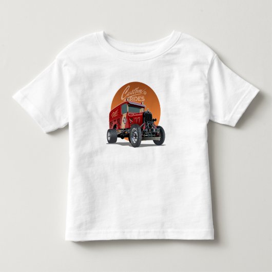 Gepersonaliseerd racewagen concept kinder shirts (Voorkant)