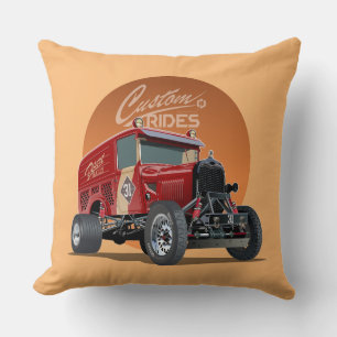 Gepersonaliseerd racewagen concept kussen