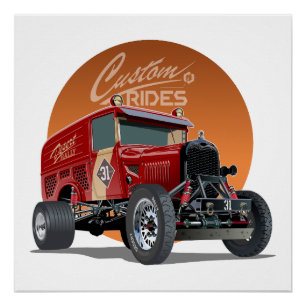 Gepersonaliseerd racewagen concept perfect poster
