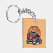 Gepersonaliseerd racewagen concept sleutelhanger (Voorkant Links)