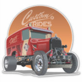 Gepersonaliseerd racewagen concept sticker (Voorkant)