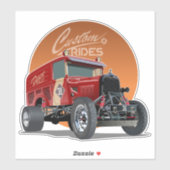 Gepersonaliseerd racewagen concept sticker (Vel)