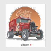 Gepersonaliseerd racewagen concept sticker (Vel)