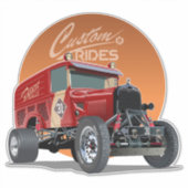 Gepersonaliseerd racewagen concept sticker (Voorkant)