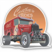 Gepersonaliseerd racewagen concept sticker (Voorkant)