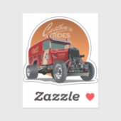 Gepersonaliseerd racewagen concept sticker (Vel)