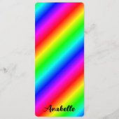 Gepersonaliseerd Rainbow Gradient Bladwijzer (Voorkant)