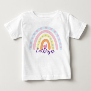 Gepersonaliseerd Rainbow Kinder T-shirt – Aangepas