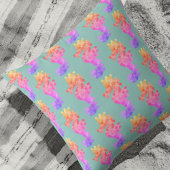 Gepersonaliseerd Rainbow Seahorse Sierkussen
