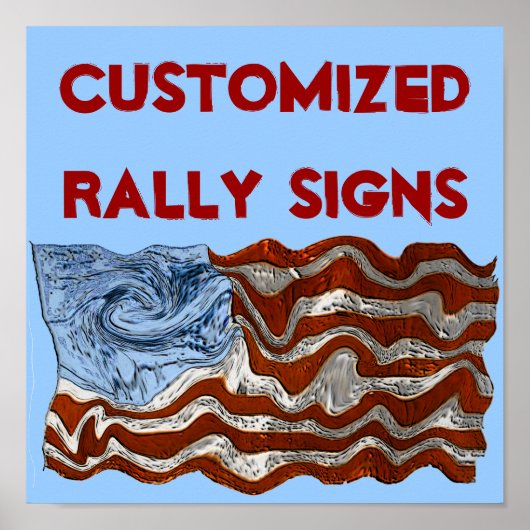 Gepersonaliseerd Rally Signs Poster (Voorkant)