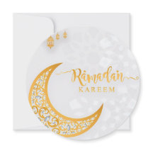 Gepersonaliseerd Ramadan Kareem Circle White en Go