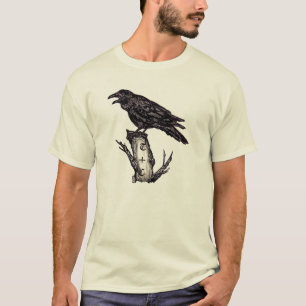 Gepersonaliseerd Raven T-Shirt, opmerkelijke oorsp T-shirt