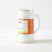 Gepersonaliseerd recept Alcohol Humoristisch Bierpul (Voorkant rechts)